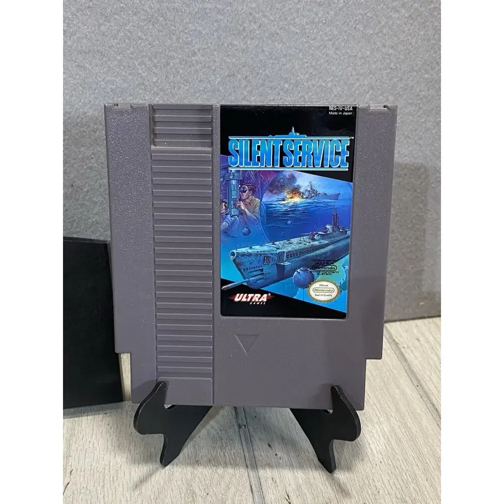 Nintendo NES Silent Service Game Complete with Box and Manual